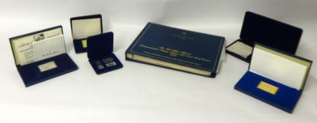 Solid Silver 1978 Stamp Replica collection, in a large logoed blue album with a set of 6 large sized