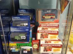 Diecast models including Great British Buses, Vanguards, Corgi, Ford Collection models (20)