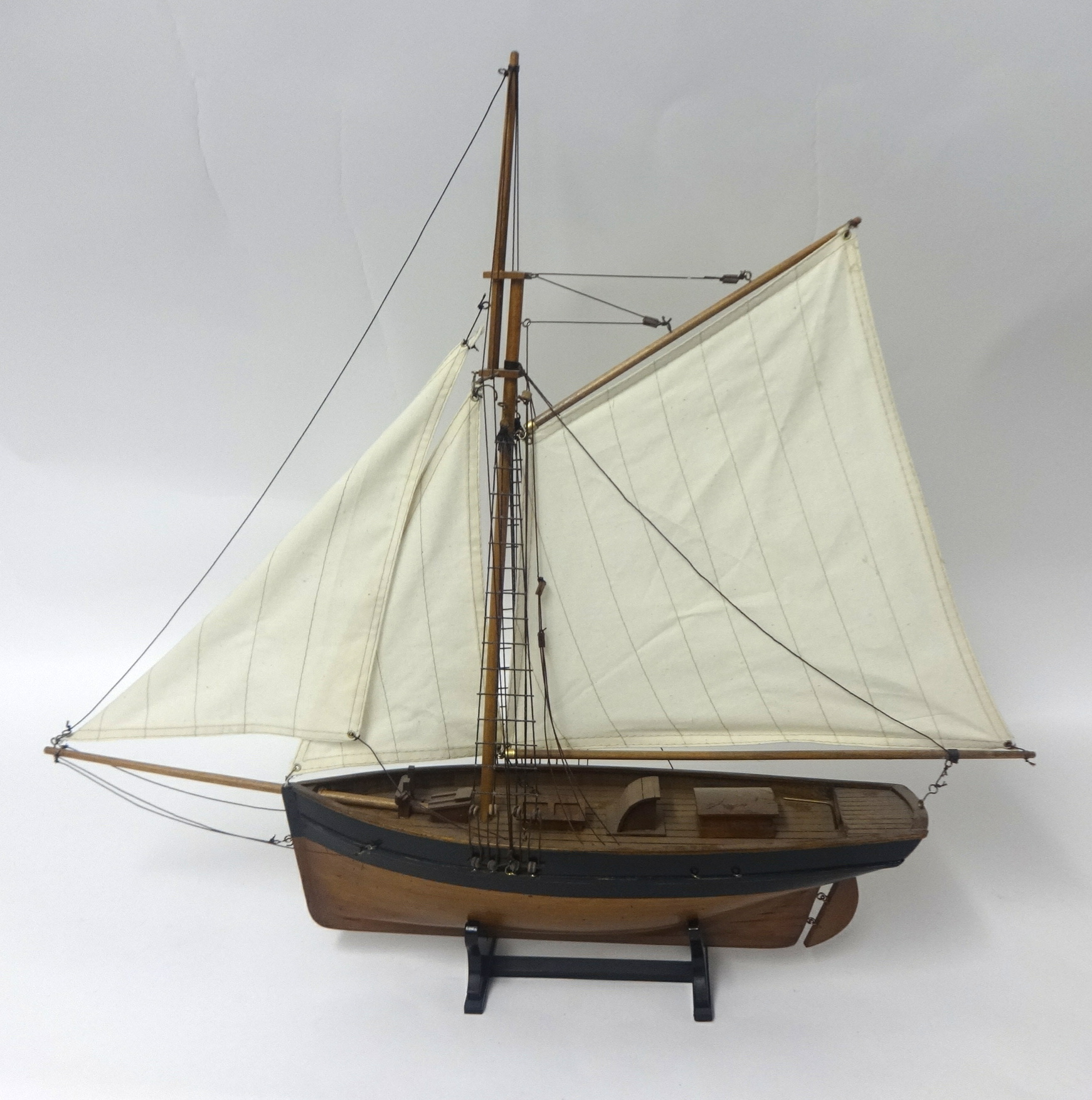 A model sailing boat owned by people who owned Lulworth Castle the Weld estate