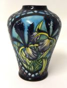Moorcroft pottery vase No164/250, 2003,'Siberian Iris', boxed, height 22cm.