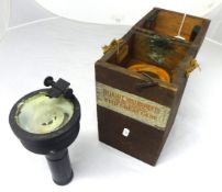 A WW II hand bearing compass in original box