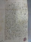 An interesting 17th century disclaimer on vellum dated 1691 from The Earl of Plymouth describing