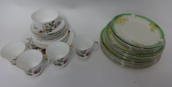 A Tams Ware part dinner service t/w a Grafton china tea set.