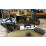 Collection of steam engine parts etc.