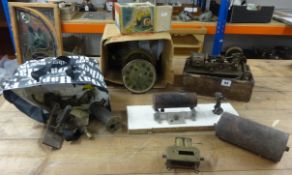 Collection of steam engine parts etc.