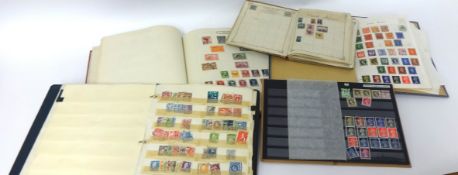 Collection of various general stamps in albums.