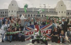 A photo on canvas 'Supporters', exhibited at the exhibition 'The History of Plymouth Argyle' at