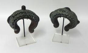 A pair of Benin bronze Nigerian Komigs armbands (2).