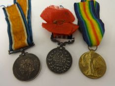 A Great War Military Medal (MM) Group of three Medals awarded to Private F .Hemmings, comprising Geo