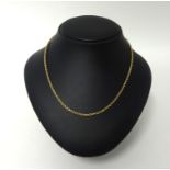 A 9ct gold rope twist chain, length 62cm, weight 11.5 grams