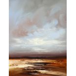 DAVID STENDALL (Northumberland artist) oil on canvas, 'Landscape' signed, 59cm x 45cm, Buckingham