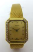 Tissot; an 18ct gold manual wind ladies wristwatch, case 13882, cal 2180, movement 20654, London