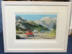 TONY SMITH framed print 'The Italian Job Lives', 28cm x 40cm