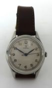 Omega; a stainless steel manual wind gentlemans wristwatch, ref 2504-7, cal 283, movement
