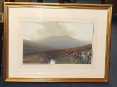 J.WHITELY (pseudonym for Reginald Daniel Sherrin 1891-1971) a pair of watercolours 'The Moors at