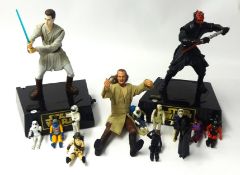Star Wars collection various figures including Darth ceramic moneybox, other money boxes Darth