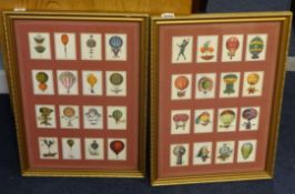Various general prints including Spy Vanity Fair, set of 50 Balloon Cards in three frames, two