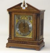 H.WHITE, CHEAPSIDE, LONDON, a large 19th century oak bracket clock, the chiming movement striking on