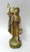 A Royal Dux porcelain figure 'Eastern water carrier', height 50cm.