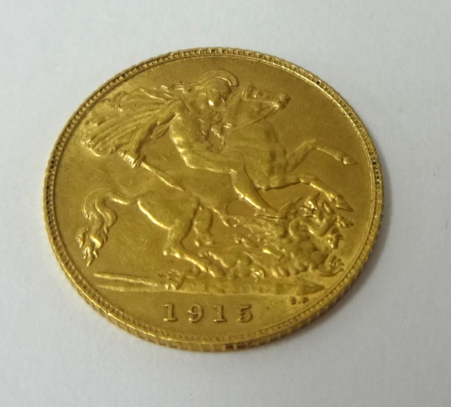 A George V gold half sovereign 1915. - Image 2 of 2