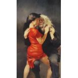 ROBERT LENKIEWICZ (1941-2002) 'Moi Wong with the Painter' signed limited edition print, no 136/
