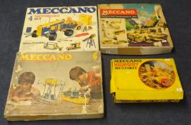 Mixed collection Meccano A and B set, Meccano highway vehicles set, Meccano 3000 set, Meccano