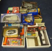A large collection of diecast model cars including Corgi Coventry Coach set, Models of Yesteryear,