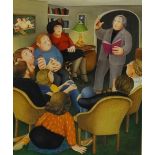 BERYL COOK (1926-2008) 'Poetry Reading' limited edition print signed, 54cm x 41cm