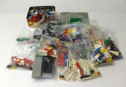 A collection of Lego Technics (contents of two boxes)