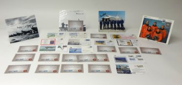 A collection of military signed first day covers, to include John Kenneally V.C. (awarded for action