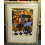 BERYL COOK (1926-2008) 'Shall We Dance' limited edition print no 229/650, 61cm x 48cm  with
