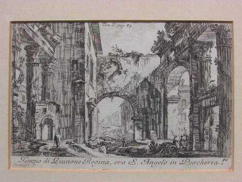 After Piranesi - two engravings - 'Veduta della Chiesa di S. Sebastiano fuori delle Mura' (13.5cm - Image 2 of 2