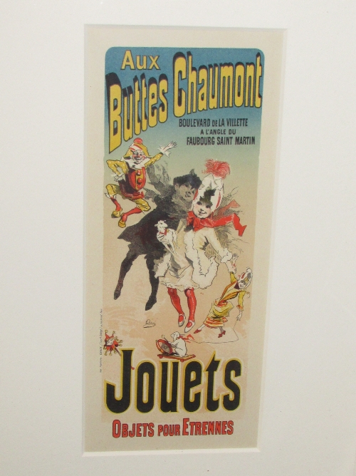 After Jules Chéret - 'Aux Buttes Chaumont (pour le magasin) (33cm x 14cm) Goldmark Gallery of