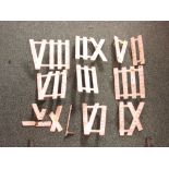 Twelve clock golf cast metal numbers, marked F H Ayres London, painted white, height of numbers