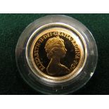 1980 proof sovereign in Royal Mint presentation case with brochure