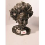 Ronald Moll limited edition bronzed bust 'Arabella', height 20cm, numbered 59/750