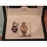 Rolex Oyster Perpetual Datejust ladies wristwatch with Jubilee bracelet, with original box and