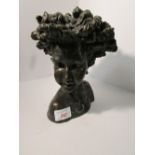 Ronald Moll limited edition bronzed bust 'Calissa', height 21cm, numbered 32/750