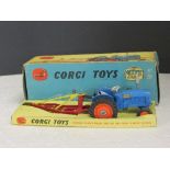 Corgi Toys boxed set - Fordson Power Major Tractor and Four Furrow Plough Giftset No 18