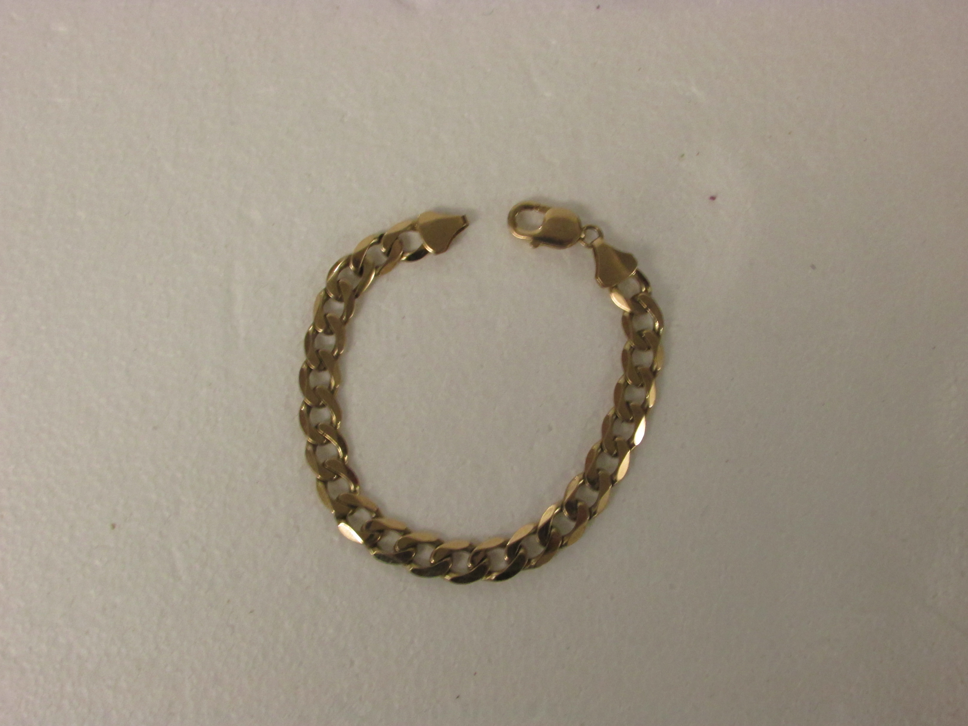 Gold bracelet stamped 375, 25g