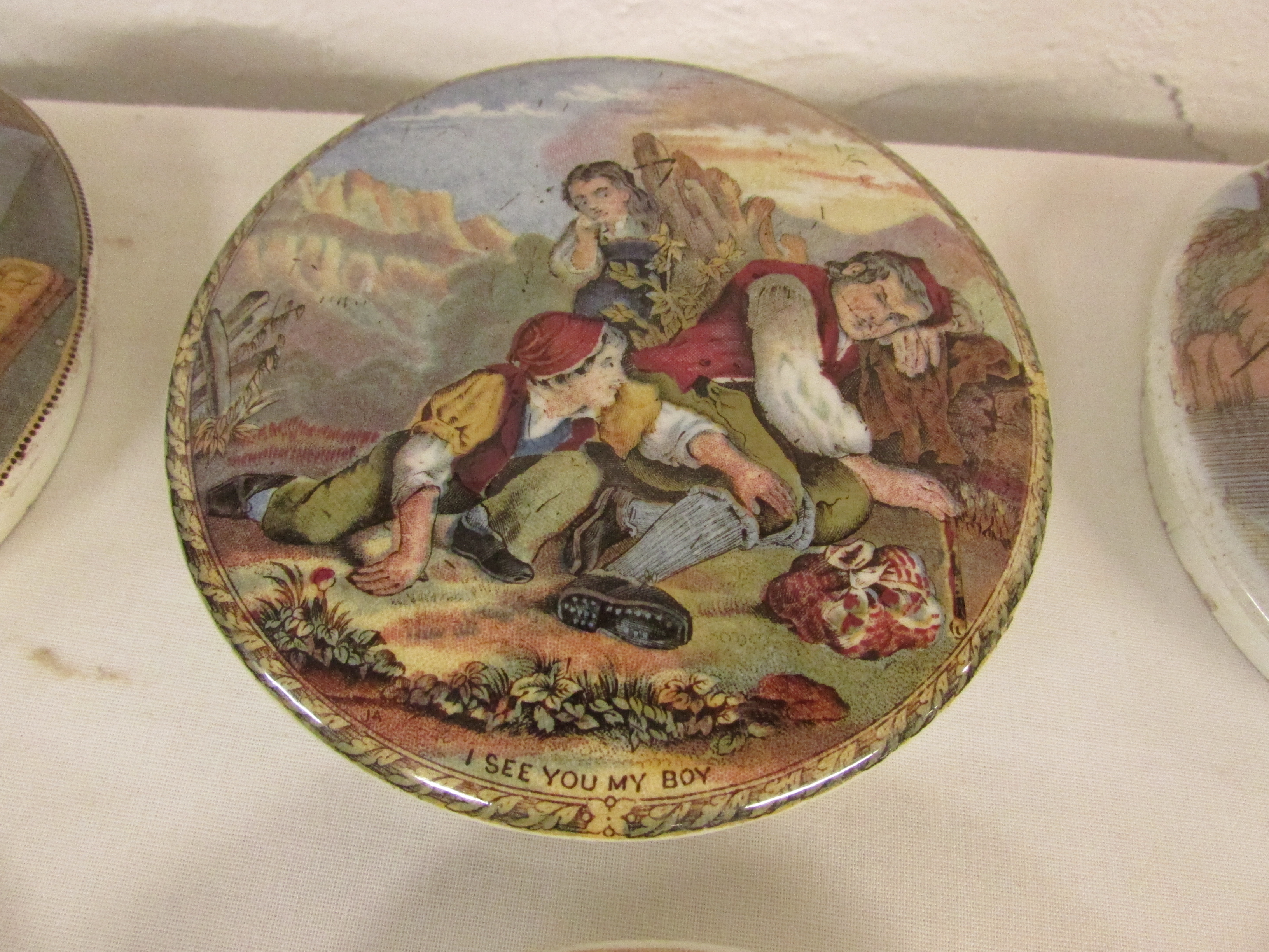 Twelve Pratt pot lids - 'I See You My Boy', 'The Best Card', horse racing, 'Fording the Stream', ' - Image 2 of 5