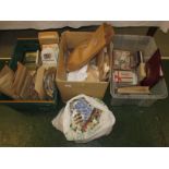Six packets of used British stamps, several tins of used British stamps and sundry boxes of used