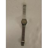 Rado quartz Diastar ladies wristwatch, grey dial with silvered hands and baton numerals, date
