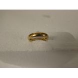 22ct gold wedding ring, 10.5g