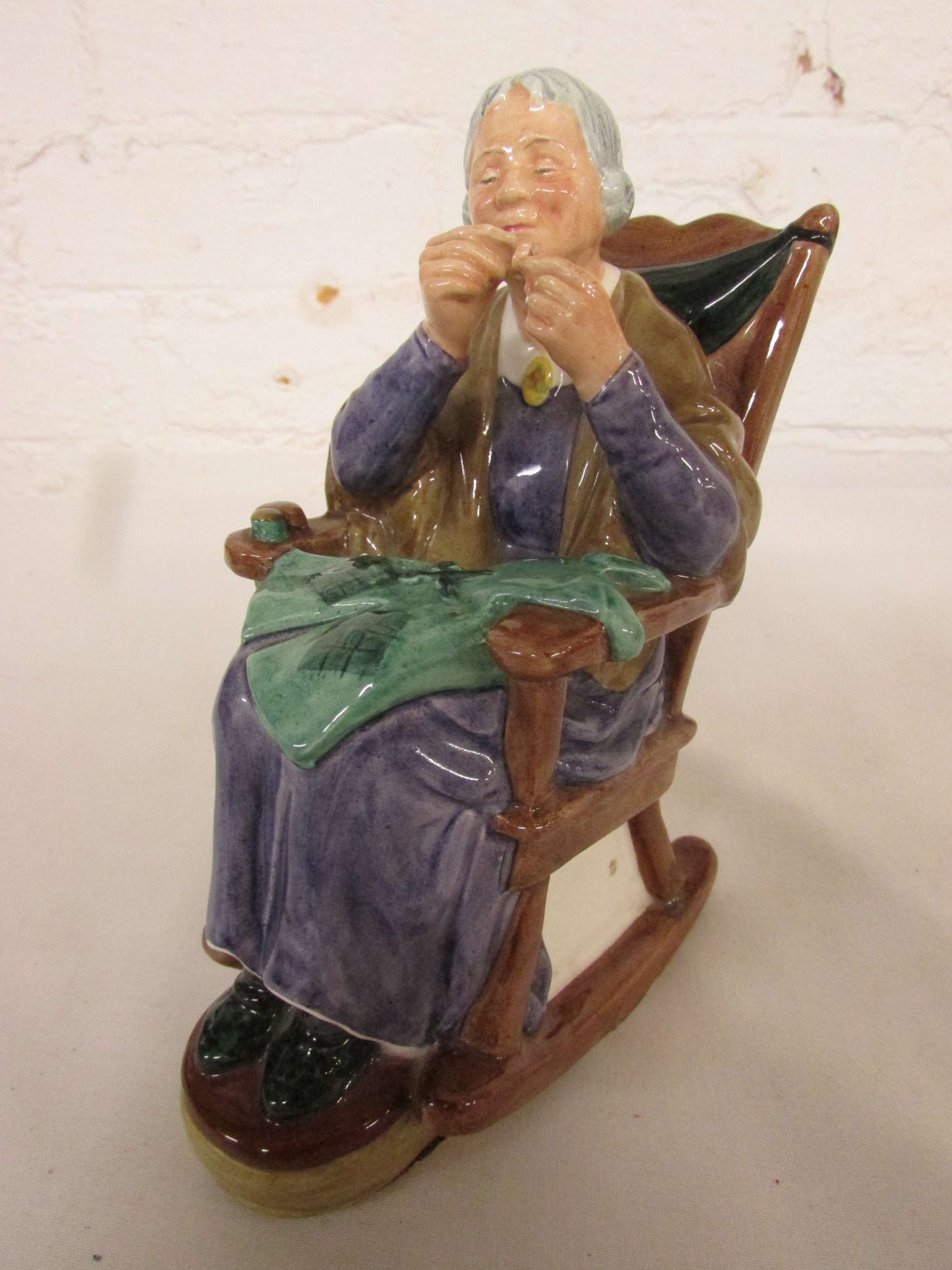 Two Royal Doulton figures - 'A Stitch in Time' HN2352 (height 16cm); and 'Silks and Ribbons' - Image 7 of 11