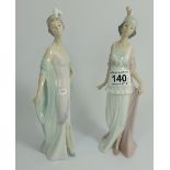 Lladro figures of Elegantly Dressed Ladi