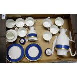 A Coalport Blue Athlone coffee set  (27)