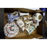 A collection of Masons pottery to includ