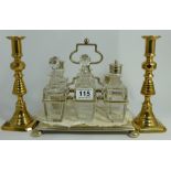 A EPNS silver plated 6 bottle cruet set