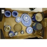 A collection of Wedgwood jasper ware inc